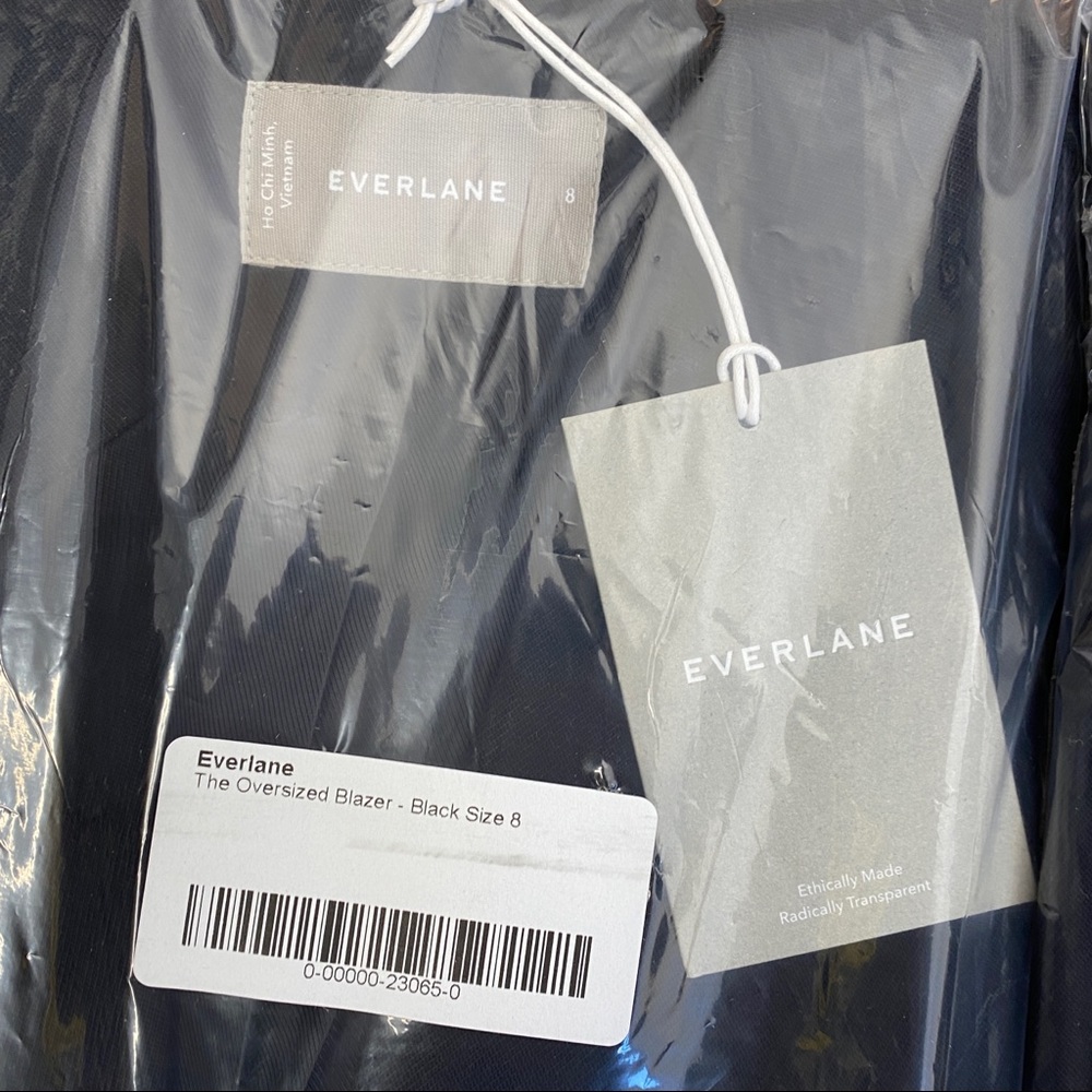 Everlane NWT The Oversized Blazer in Black Size 4 and Size 8 - Picture 4 of 6